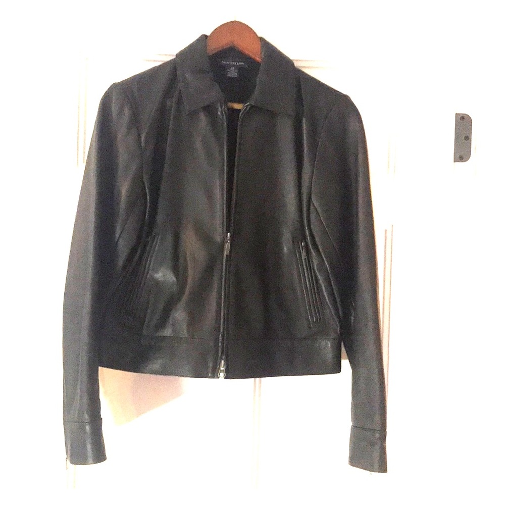 Ann Taylor Fully Lined 100% leather jacket
